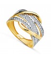 Anello Allure oro bianco e giallo 18kt