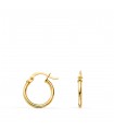 Pendientes aro oro 18 kilates 13 mm