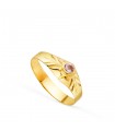 Anello chevalier Kyomu Oro 18Kt rosa