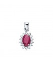 Pendentif Jasmin 0.14 Ct. 18 K Rubis