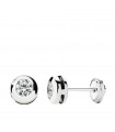 Boucles d'oreilles Mercedes 6 mm 18 Carats