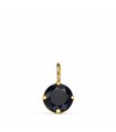 Pendentif zircone bleue Or 18K 6mm