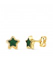 Pendientes Mystic estrella Oro 18K 7mm