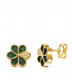 Pendientes Mystic flor Oro 18K 8,5mm