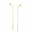 Boucles d'oreilles chaîne or 18K Liverpool