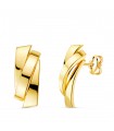 Boucles d'oreilles Bandes Mykonos Or jaune 18K