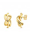 Pendientes Bandas Corinto Oro Amarillo 18K