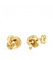 Pendientes nudo greca Oro amarillo 18 K