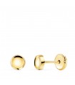 Clous d'oreilles bouton 5mm Or jaune 18K