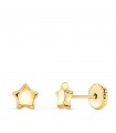 Pendientes de estrellas Oro 18 K 5 mm