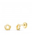 Clous d'oreilles Tiana en or 18 K 5 mm Fleur