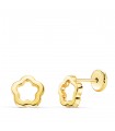 Clous d'oreilles Tiana en or 18 K 7 mm Fleur