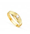 Sello Shoko oro 18K circonita