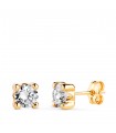 Boucles d'oreilles puces Alina Or jaune 18K 5mm