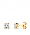 Boucles d'oreilles puces Alina Or jaune 18K 4mm