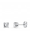 Boucles d'oreilles puces Alina Or blanc 18K 4mm