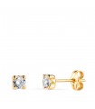 Boucles d'oreilles puces Alina Or jaune 18K 3mm