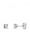 Boucles d'oreilles puces Alina Or blanc 18K 3mm