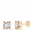 Clous d'oreilles Alina 6 mm Or jaune 750