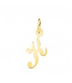 Pendentif initiale K or jaune 18k