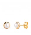 Pendientes Anabela perla 6 mm 18K