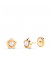 Clous d'oreilles 18K Fiona fiore perle 5mm