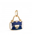 Ciondolo da donna borsetta Luxury blu oro 18kt