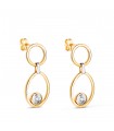 Boucles d'oreilles pendantes Gisela 2 Ors 18K