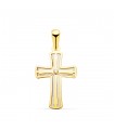 Pendentif Croix Nacre Or Jaune 18K 20mm