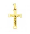 Croce con Cristo traforata 18 carati 23mm