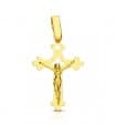 Croce con Cristo traforata 18 carati 23 mm