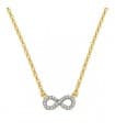 Collana Infinity White 18 carati 45cm