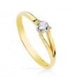 Solitario Isabelle oro giallo 18 Kt