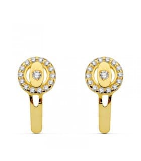 Pendientes oro amarillo Daria 18 Ktes