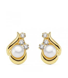 Pendientes oro amarillo Cloé 18 Ktes