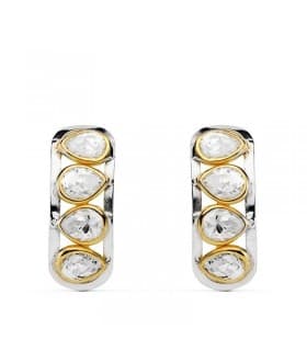 Boucles d'oreilles or bicolore Francisca 5 mm 18 Carats