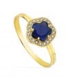 Anello Celia blu oro 18 Kt