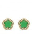 Orecchini Celia verde 18 Kt