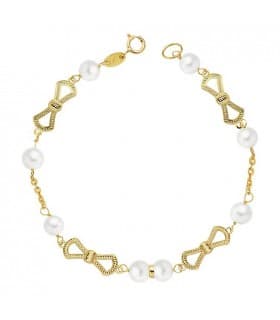 Bracelet Fille Elisa Or jaune 18 K. Bijoux pour enfants