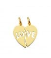 Ciondolo cuore LOVE 18 Kt