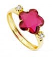 Anello oro 18 kt Adelaide rosa