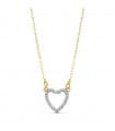 Collana oro bicolore 18kt Fall in Love