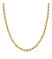 Collana maglia corda oro giallo 18kt 45cm 3,8mm