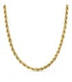 Collana maglia corda leggera oro giallo 18kt 50cm 4,3mm