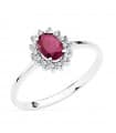 Anello Jasmin 014 ct 18 Kt rubino 050 ct