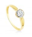 Anello Solitario Cassandra oro giallo 18 Kt