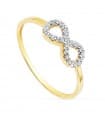 Anello bicolore Betty 18 Kt