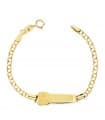 Bracciale Bimbi oro 18Kt 12,5 con targhetta e orso