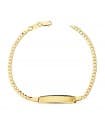 Bracciale con targhetta Oro 18 kt 17 cm Grumetta