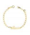 Bracciale bimbi Oro giallo 18kt Nome personalizzabile